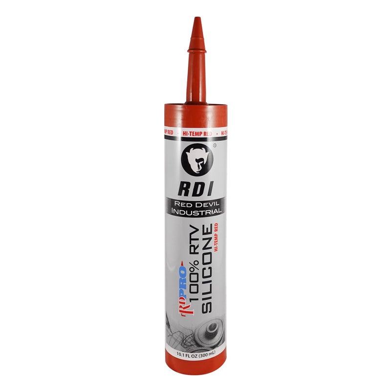 Red Devil سيليكون مانع تسرب حراري مقاوم 100% من ريد ديفل 08090I RD PRO، 10.1 أونصة، أحمر، عبوة واحدة، صنع في الولايات المتحدة - Image 1